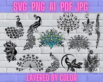 Download Peacock Svg Etsy