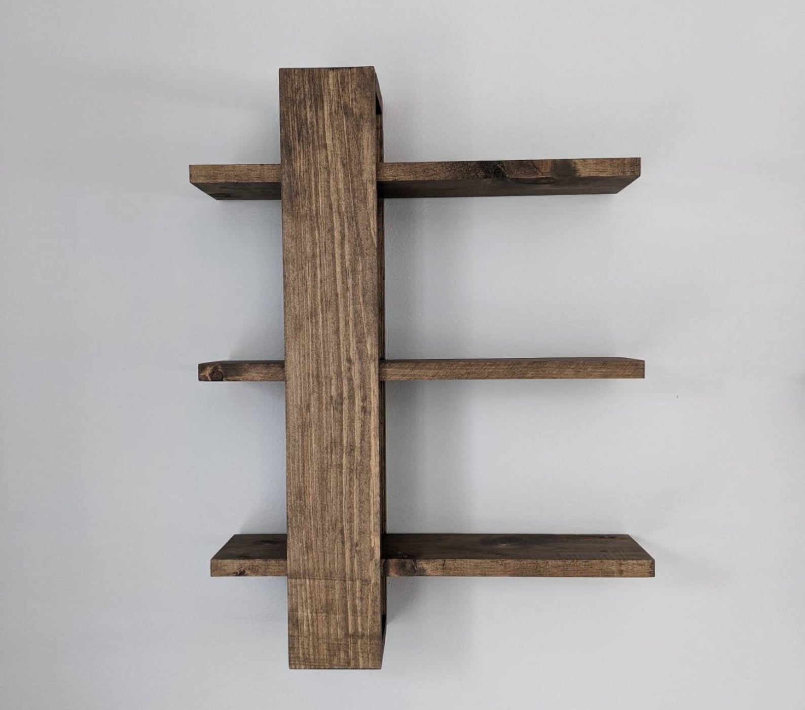 Beautiful Handmade Adjustable Wooden Shift Shelf Etsy