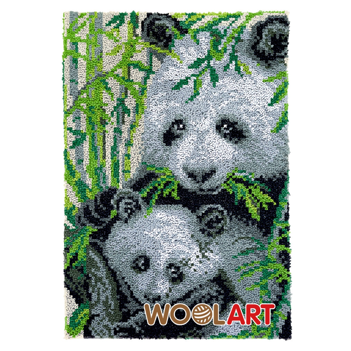 Owls With Panda Latch Hook Rug Kits for Adults Blank Canvas Etsy