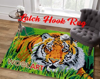 Tigers Love Latch Hook Rug Kits for Adults Blank Canvas - Etsy
