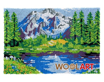Summer Forest Latch Hook Rug Kits for Adults Blank Canvas