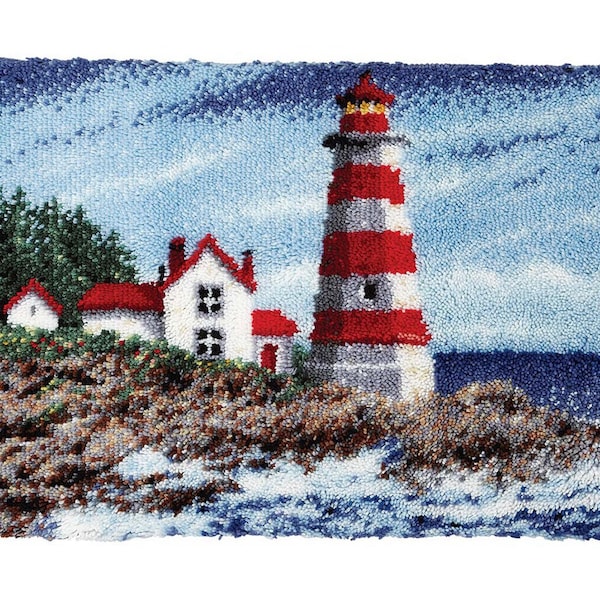 Latch Hook Kit Pre Printed Canvas Etsy