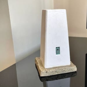 Plain white OS trig point model image 3