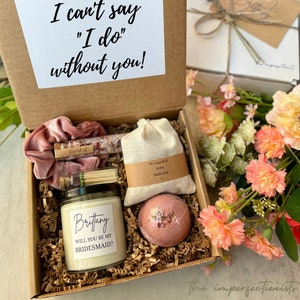 personalized birthday gift box, personalized bridesmaid proposal gift, complete maid of honor gift, bridesmaid matron of honor gift image 3