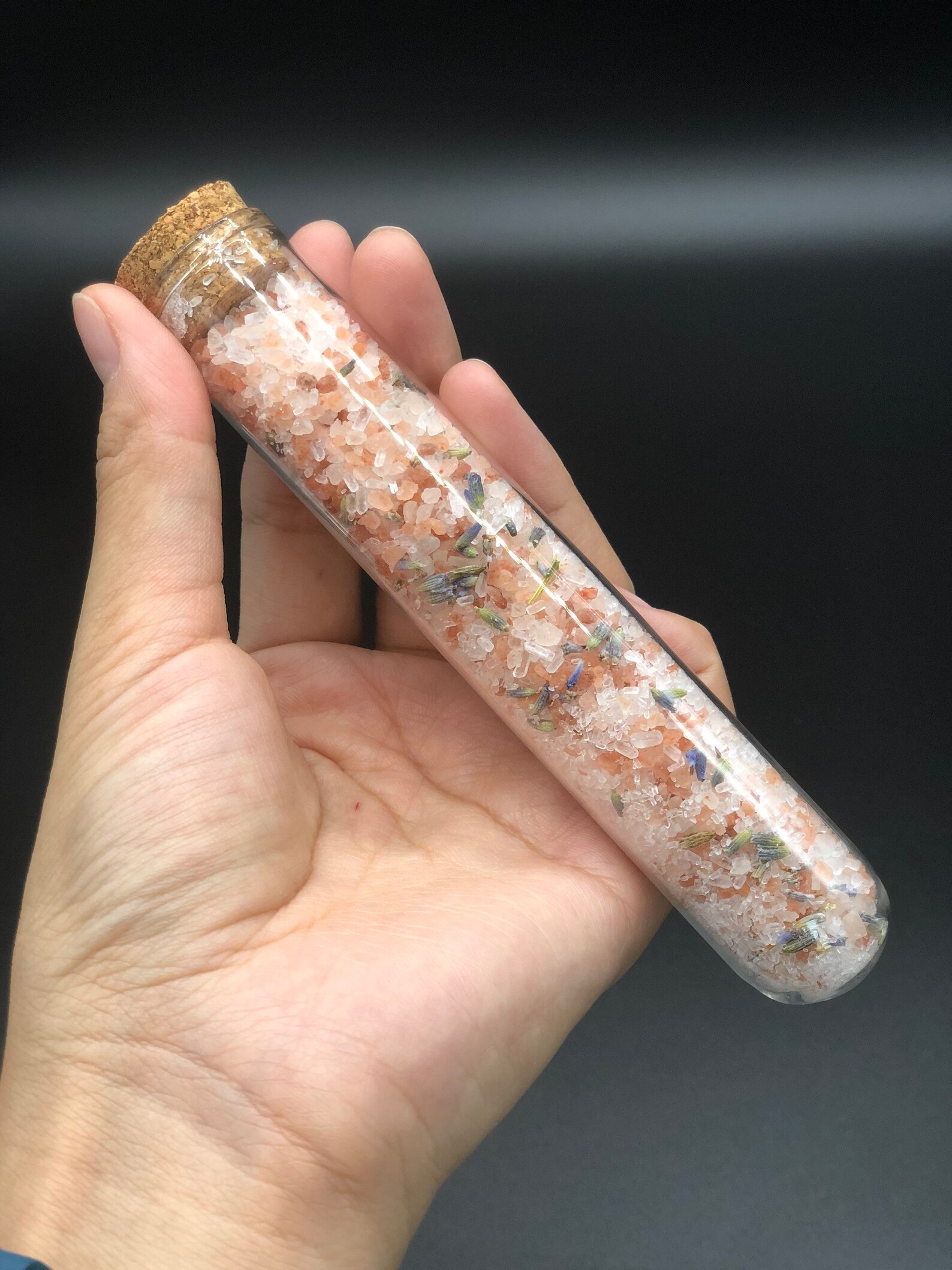 BULK LARGE organic bath salts glass test tube bath salt Etsy