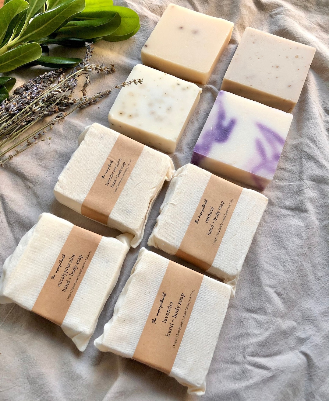 Large Vegan Soap Favors: Custom Label, Organic Bulk Soap (5oz