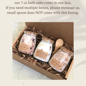 Organic Bath Salt Gift, Relaxing Sensitive Skin Bath Salt, Zero Waste ...