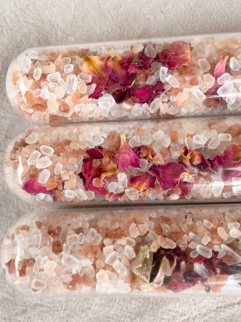 Large Rose Bath Salts Custom Test Tube Bath Salt Bulk Bath Etsy
