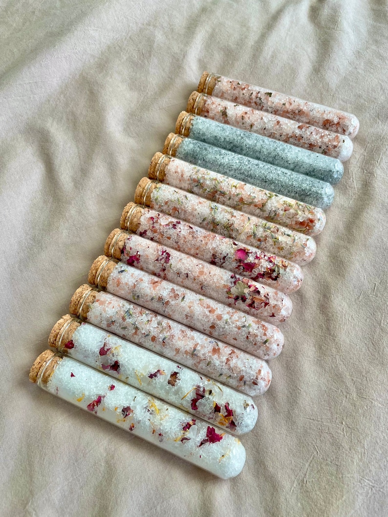 BULK Salts Free Custom Label Glass Test Tube Bath Salt Etsy