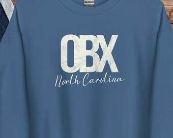 Outer Banks Shirt, OBX Sweatshirt, Outer Banks Sweatshirt, Distressed OBX Shirt, OBX North Carolina Sweatshirt