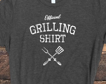 Grilling Shirt, Official Grilling Shirt, Distressed Grilling Shirt, Grill Shirt, Funny BBQ Shirt, BBQ Lover Shirt