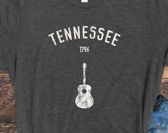 Tennessee Shirt, Tennessee 1796, Distressed Tennessee Shirt, Tennessee Tee, TN Shirt