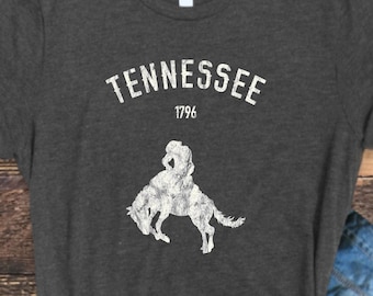 Tennessee Shirt, Tennessee 1796, Distressed Tennessee Shirt, Tennessee Tee, TN Shirt, RetroTennessee