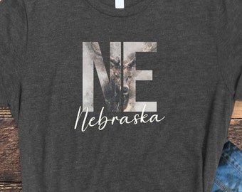 Nebraska Shirt, Nebraska Tshirt, Nebraska Deer Shirt, Nebraska Tee, NE Shirt