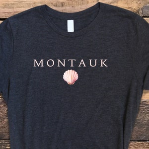 Montauk Shirt, Montauk Seashell Shirt, Montauk NY Shirt, Montauk Beach Tee