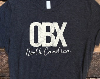 Outer Banks Shirt, OBX Shirt, Distressed OBX Shirt, OBX North Carolina Tee, Outer Banks Vacation Tee