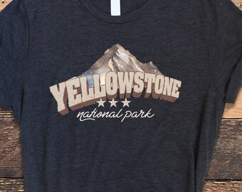 Yellowstone Shirt, Yellowstone National Park Shirt, Yellowstone Travel Shirt, Retro Yellowstone Shirt, Yellowstone National Park NPS