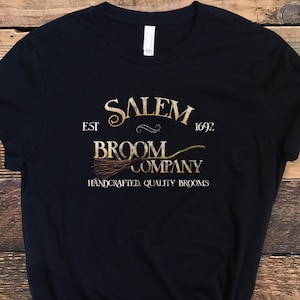 Salem Broom Company Shirt, Funny Salem Broom Company Shirt, Distressed Salem Shirt, Salem Witch Trials Shirt, Vintage Halloween Shirt