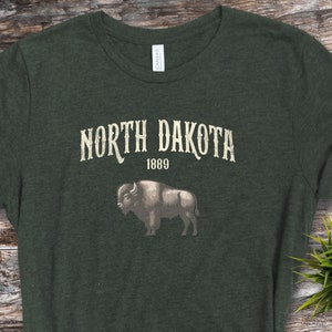 North Dakota Shirt, Distressed North Dakota Shirt, North Dakota 1889, North Dakota Tee, ND Shirt