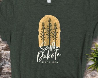 South Dakota Shirt, South Dakota 1889, Distressed South Dakota Shirt, South Dakota Tee, SD Shirt