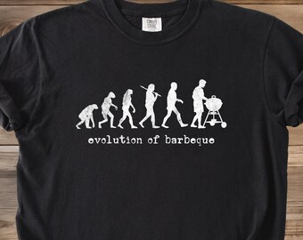 BBQ Evolution Comfort Colors Shirt: Funny Grill Master Gift