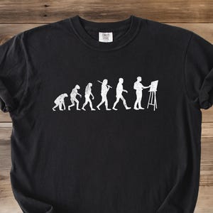 Art Shirt, Comfort Colors T-Shirt, Evolution Of The Artist, Distressed Art Tee, Artist Shirt, Painter Tee, Funny Art Shirt, Gift For Artist