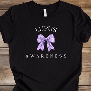 Lupus Shirt, Lupus Bow Ribbon Shirt, Lupus Awareness Shirt, Lupus Support Tee, SLE Shirt, Lupus Tee