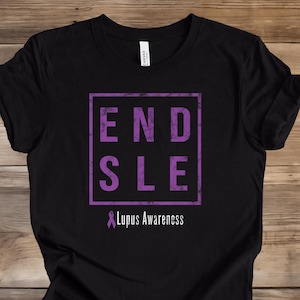 Lupus Shirt, END SLE Shirt, Lupus Awareness Shirt, Lupus Walk Shirt, Lupus Awareness, Distressed Lupus Tee
