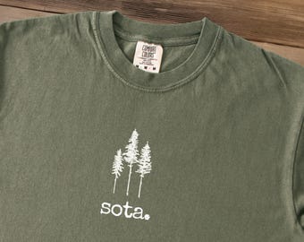 Minnesota Shirt, Sota Shirt, Comfort Colors T-Shirt, Minimalist Minnesota Shirt, Minnesota Tee, MN Shirt, Minnesota Gift