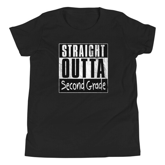 Funny 2nd Grade T-Shirt - Straight Outta 2nd Shirt Funny 2nd Grade T-Shirt - Straight Outta 2nd Shirt