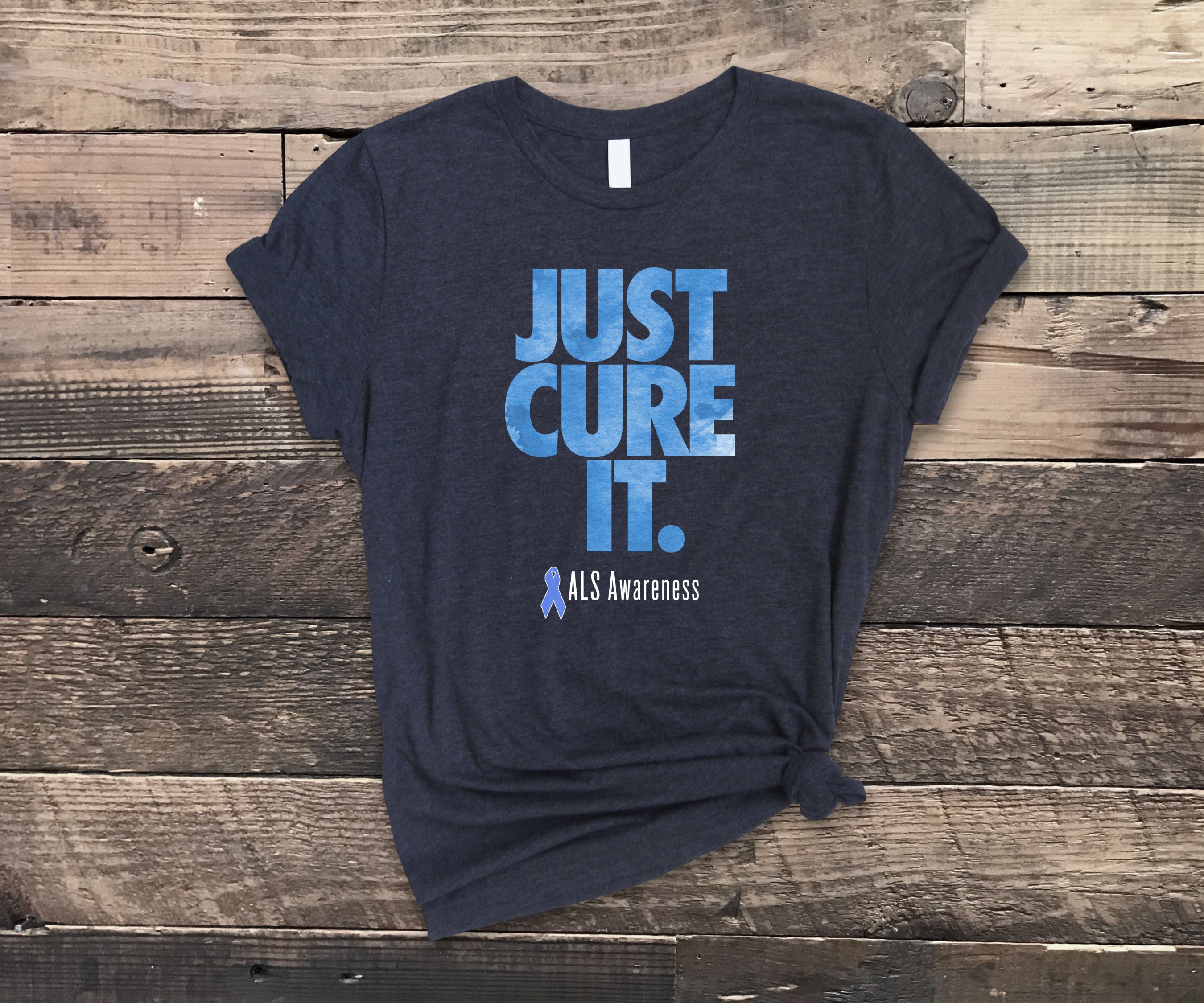 Als Awareness Just Cure Als In Black T-Shirt Als Awareness Just Cure Als In Black T-Shirt