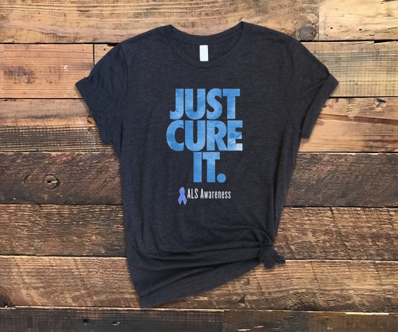Als Awareness Just Cure Als In Black T-Shirt Als Awareness Just Cure Als In Black T-Shirt