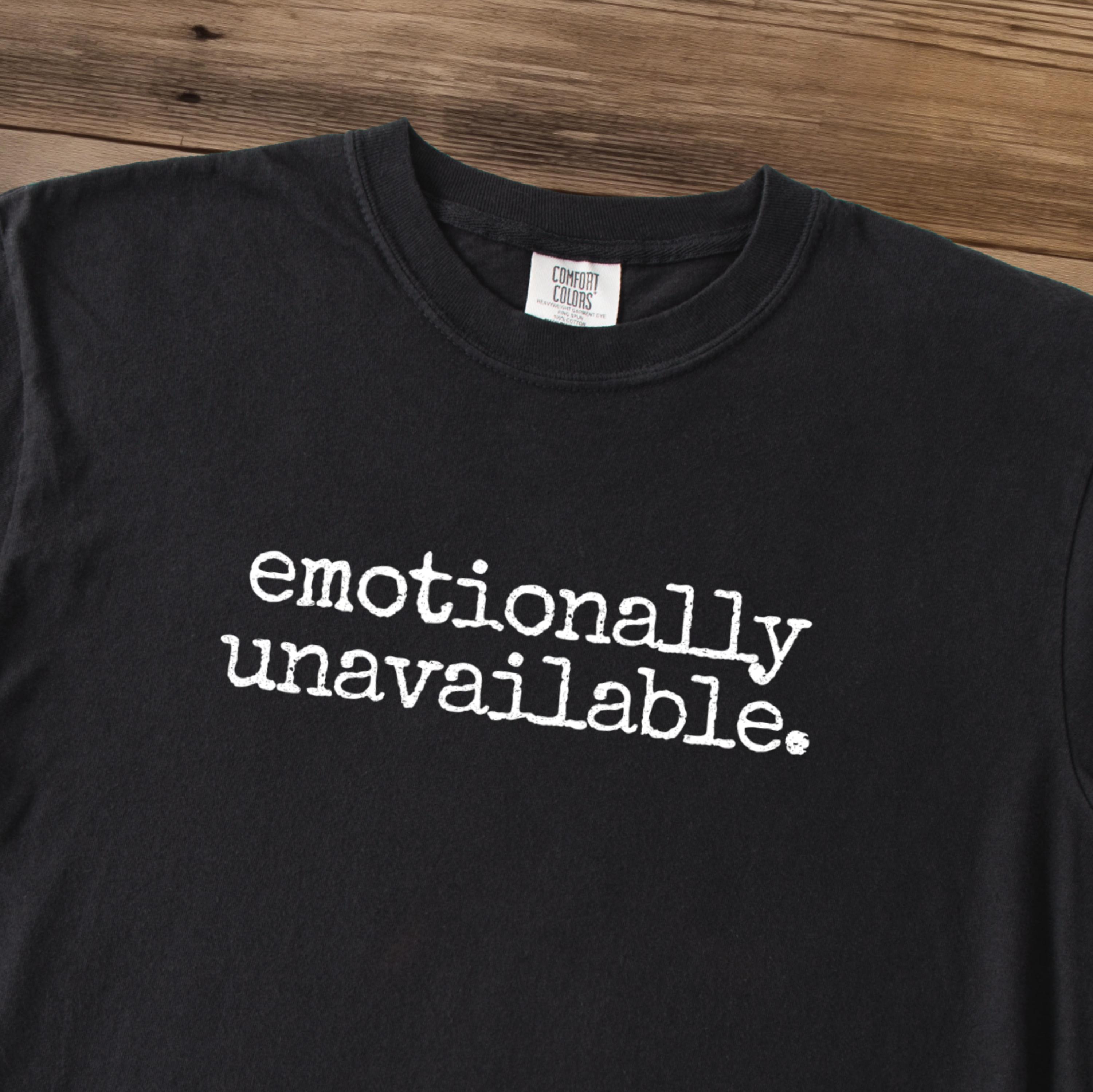 ■EMOTIONALLY UNAVAILABLE■ × Coin Parking DeliveryＴシャツ EMOTIONALLY UNAVAILABLE | FUHGAWS