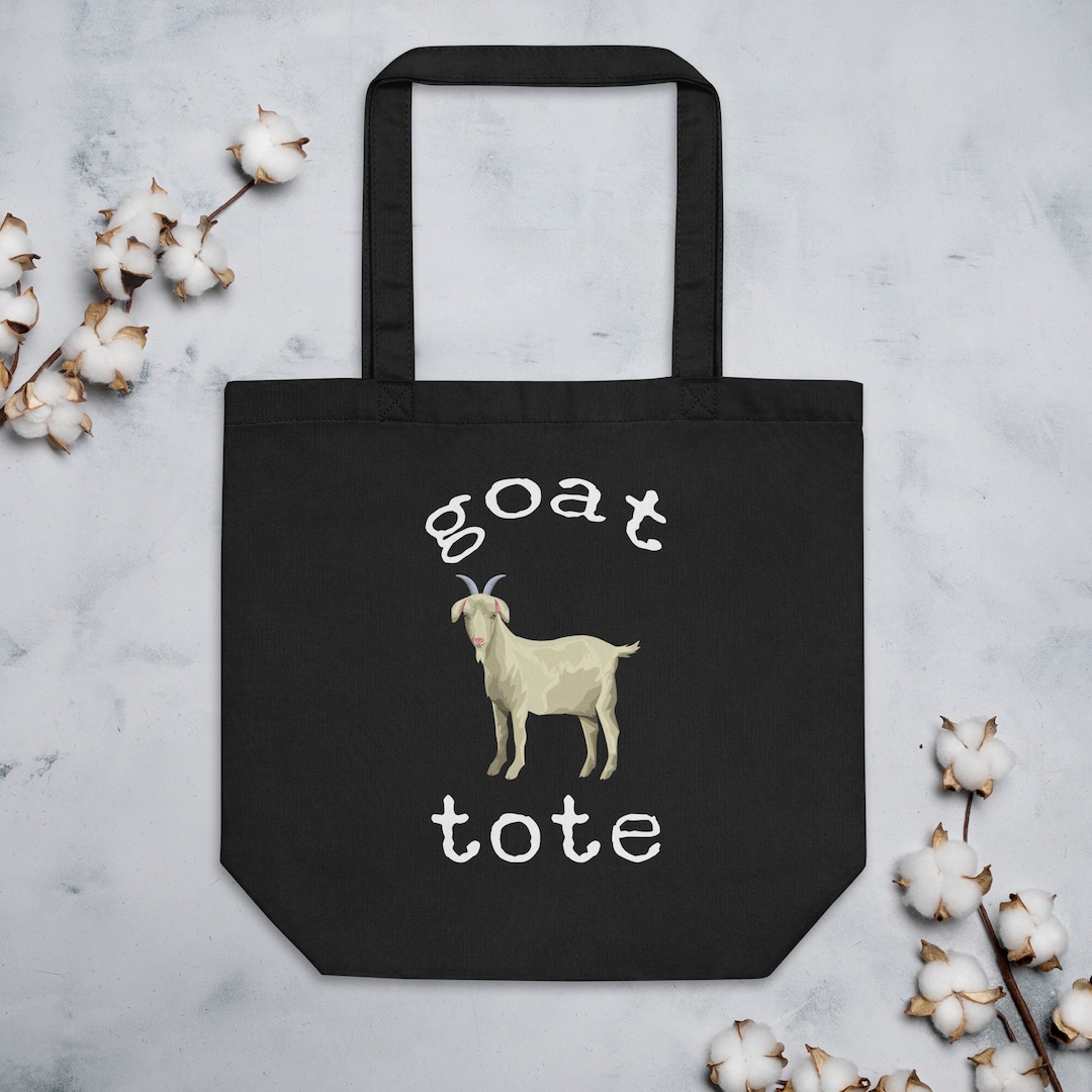 Goat Tote Bag, Cute Goat Tote, Goat Lover Gift, Farm Animal Tote, Funny ...