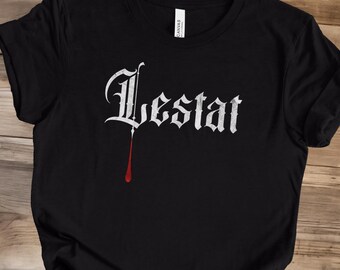 Lestat Shirt, Lestat Distressed T-Shirt, Gothic Vampire Shirt, Dark Aesthetic Vampire Tee, Vampire Lover Gift