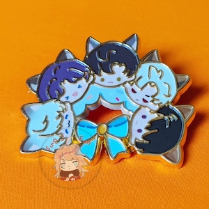Love and Deepspace Caleb Rafayel Xavier Zayne Sylus Kitty Enamel Pin, 恋と深空, 恋与深空, セイヤ, レイ, ホムラ, 러브앤딥스페이스, 기욱, 심성훈, 이서언
