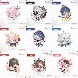 Honkai: Star Rail Chibi Acrylic Standee Buy 2 Get 1 Free, HSR Figure Stand, Acheron, Boothill, Jiaoqiu, The Herta, Firefly, Sunday, Tribbie