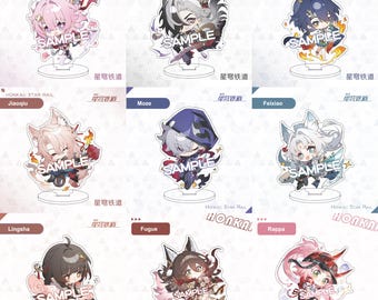 Honkai: Star Rail Chibi Acrylic Standee Buy 2 Get 1 Free, HSR Figure Stand, Acheron, Boothill, Jiaoqiu, The Herta, Firefly, Sunday, Tribbie