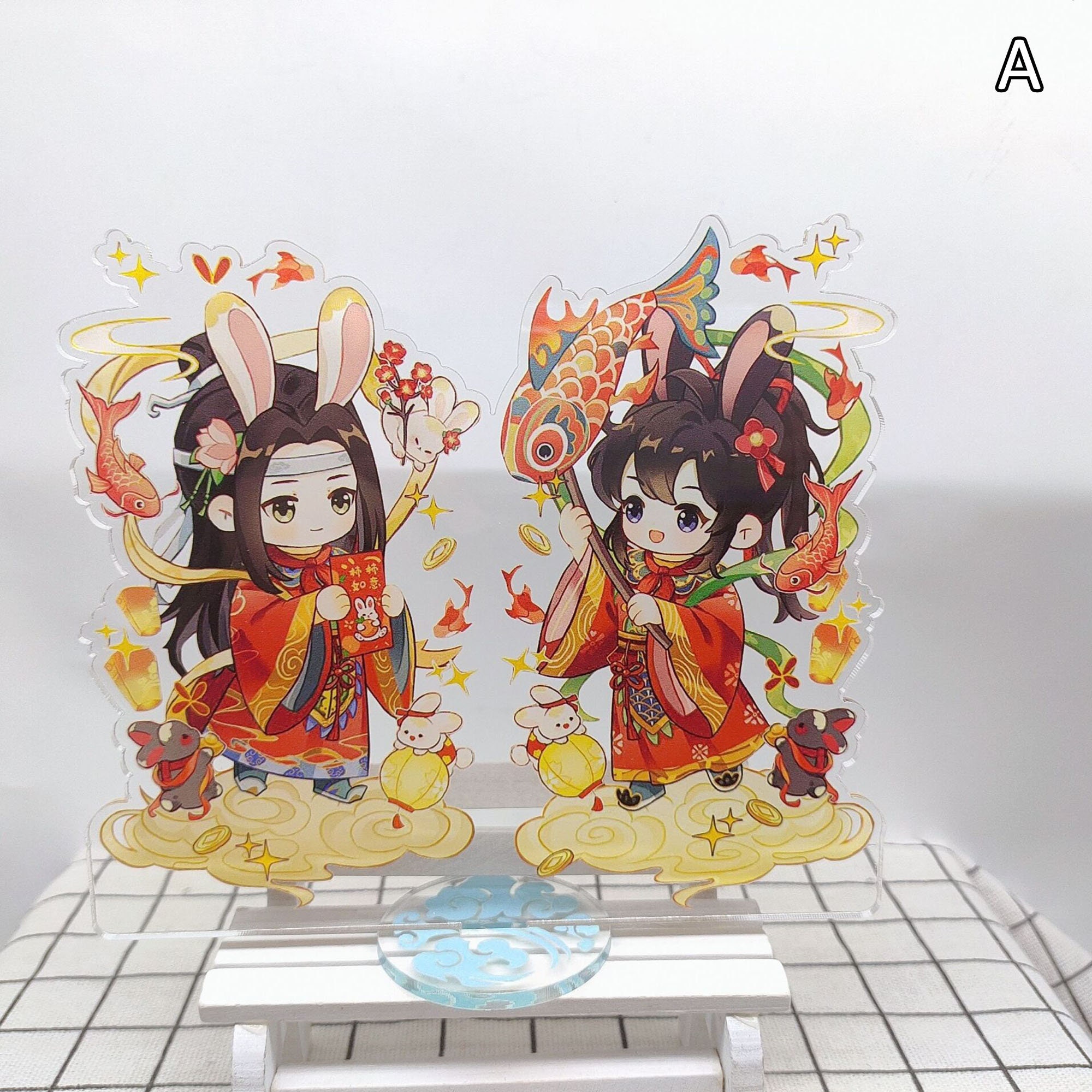 Anime Cartoon Acrylic Model Stands Figure Model Toys - Mo Dao Zu Shi, Lan  WangJi,Wei Wuxian, Grandmaster of Demonic, Fans Gift, 5.9'' I 