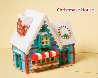 Instant Download  Christmas House Perler Bead Pattern