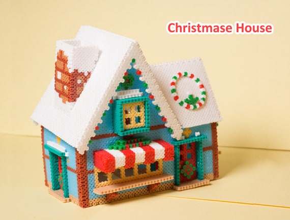Instant Download Christmas House Perler Bead Pattern