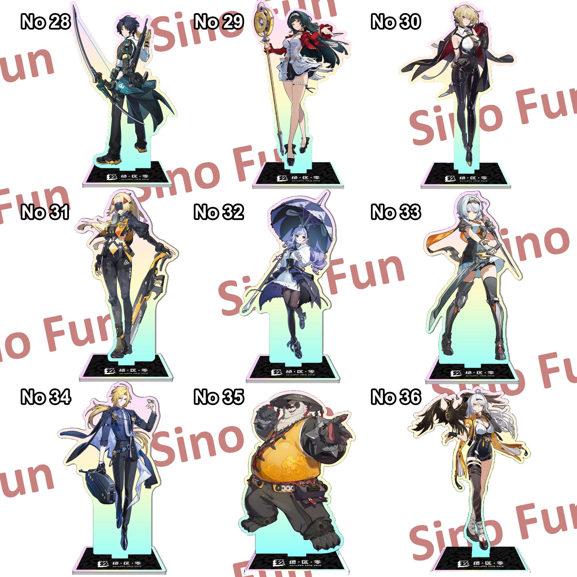 送料無料◆2025新品  Acrylic Hologram Zero Zone Zenless Standee Free 1 Get 2 Buy ポスター