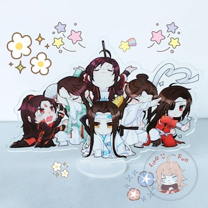 MXTX Trilogy Family Photo Acrylic Standee, Heaven Official's Blessing Acrylic Stand, TGCF Stand, MDZS Standee, Wei Wuxian, Lan Wangji