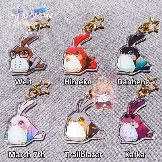 Honkai Star Rail Origami Bird Keychain/mobile Phone Strap