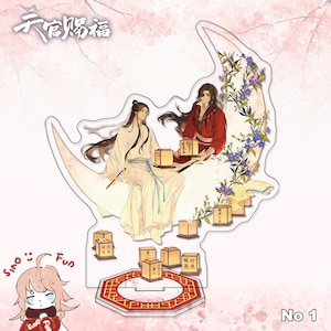 Figura de pie de bendición oficial del cielo Compre 2 y obtenga 1 gratis, figura de pie de acrílico Tian Guan Ci Fu, Xie Lian, Hua Cheng, Hua Lian, MXTX