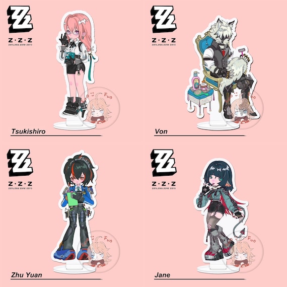 Zenless Zone Zero Chibe Acrylic Standee Buy 2 Get 1 Free, Harumasa
