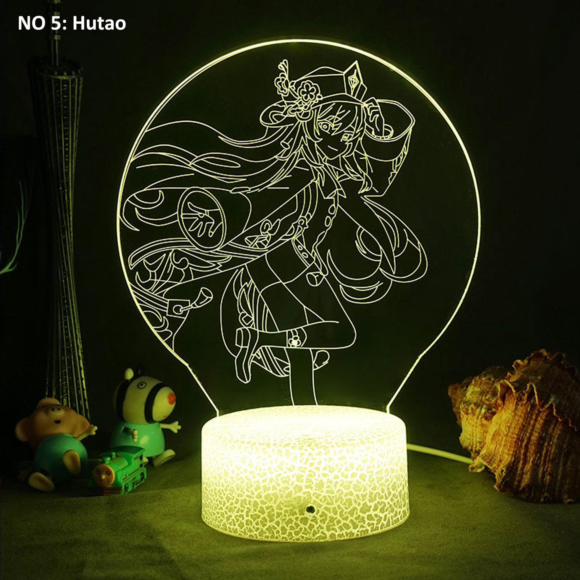 Genshin Impact Night Light Lamp Desk Light Table Lamp Anime Etsy