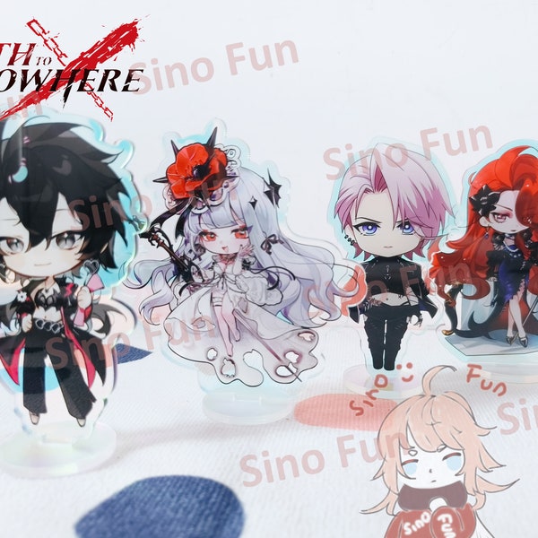 Path To Nowhere Chibi Acrylic Stand, Path To Nowhere Figure Standee, Zoya, Deren, Cabernet, Coquelic, Raven, Shalom, Rahu