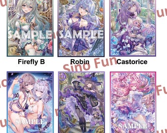Honkai Star Rail Card Sleeve per TCG, Castorice, Cyrene, Firefly, The Herta