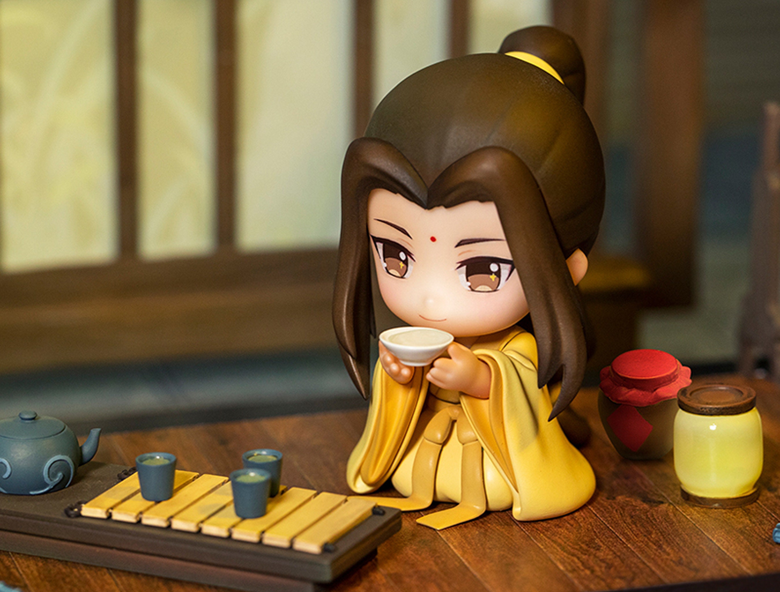 CALEMBOU Anime Figure, Cute Wei Wuxian LAN Wangji Chibi Figure Anime  Grandmaster of Demonic Cultivation Figure Set, PVC Chibi Figure for Mo Dao  Zu Shi